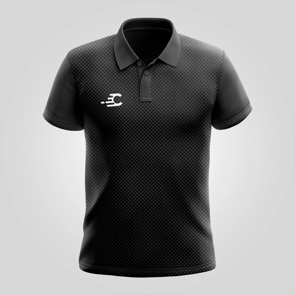 Custom Sublimation Polo Shirts Outdoor Sports Men Yellow And Black Polo